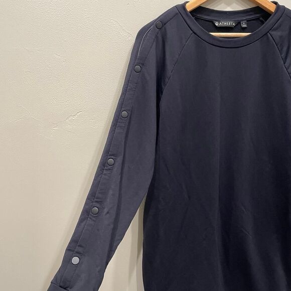 Athleta Black Snappy Long Sleeve Tunic Dress - Size: Small - Picture 8 of 11